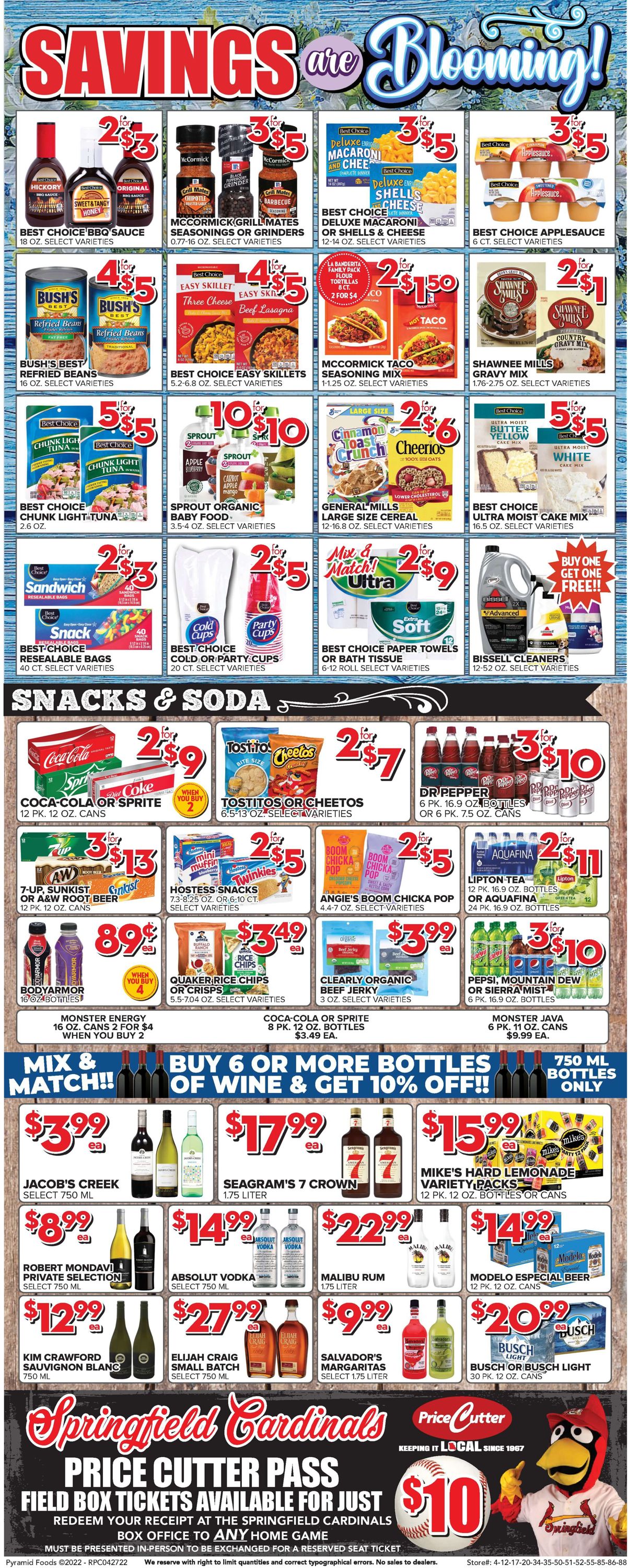 Price Cutter Ad from 04/27/2022