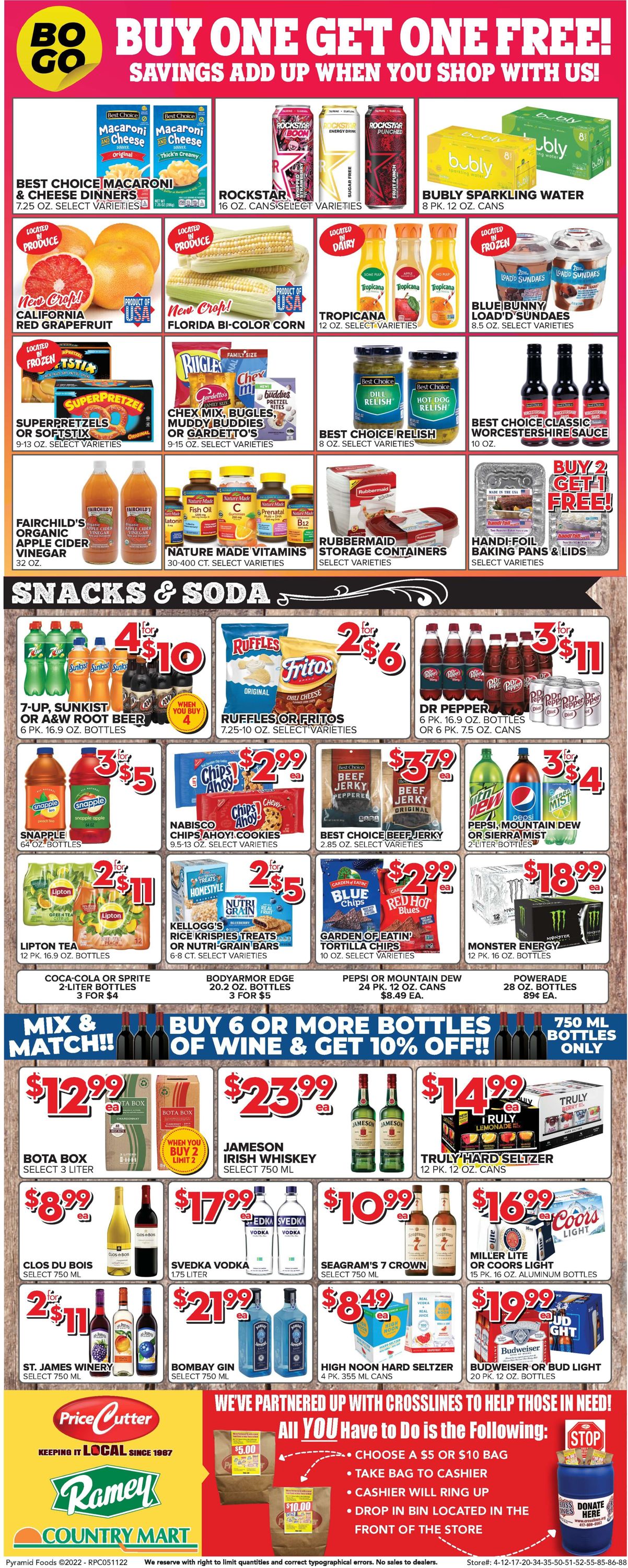 Price Cutter Ad from 05/11/2022