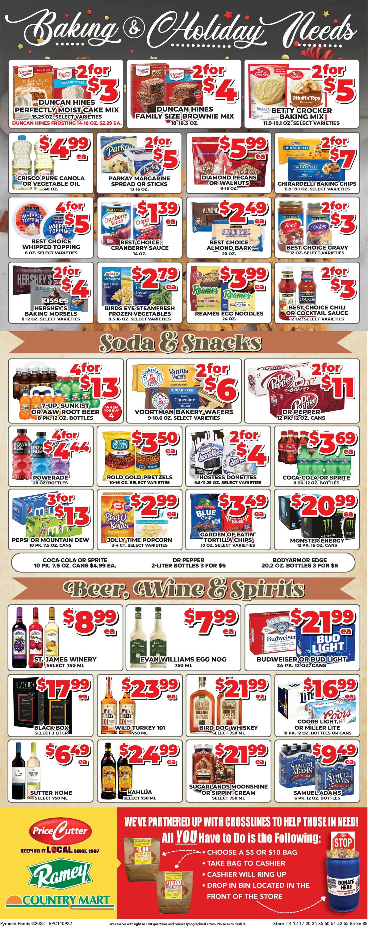Price Cutter Ad from 11/09/2022