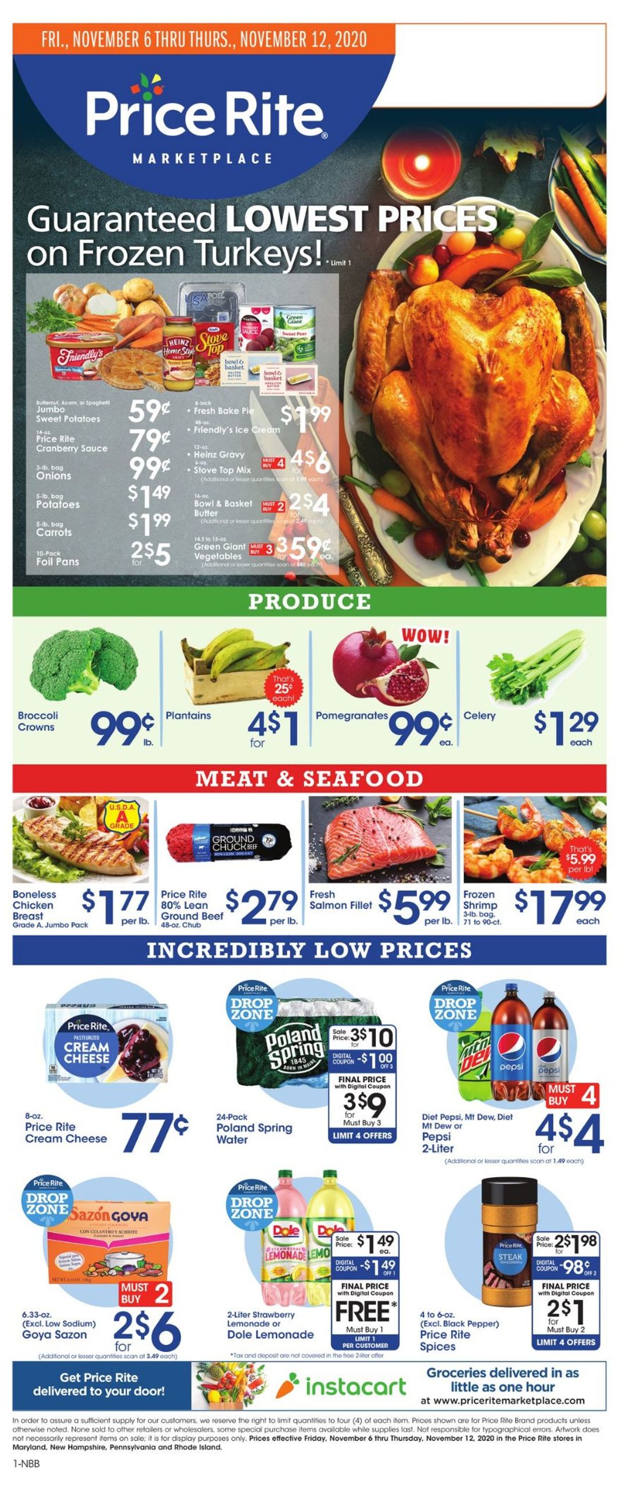 Price Rite Ad from 11/06/2020