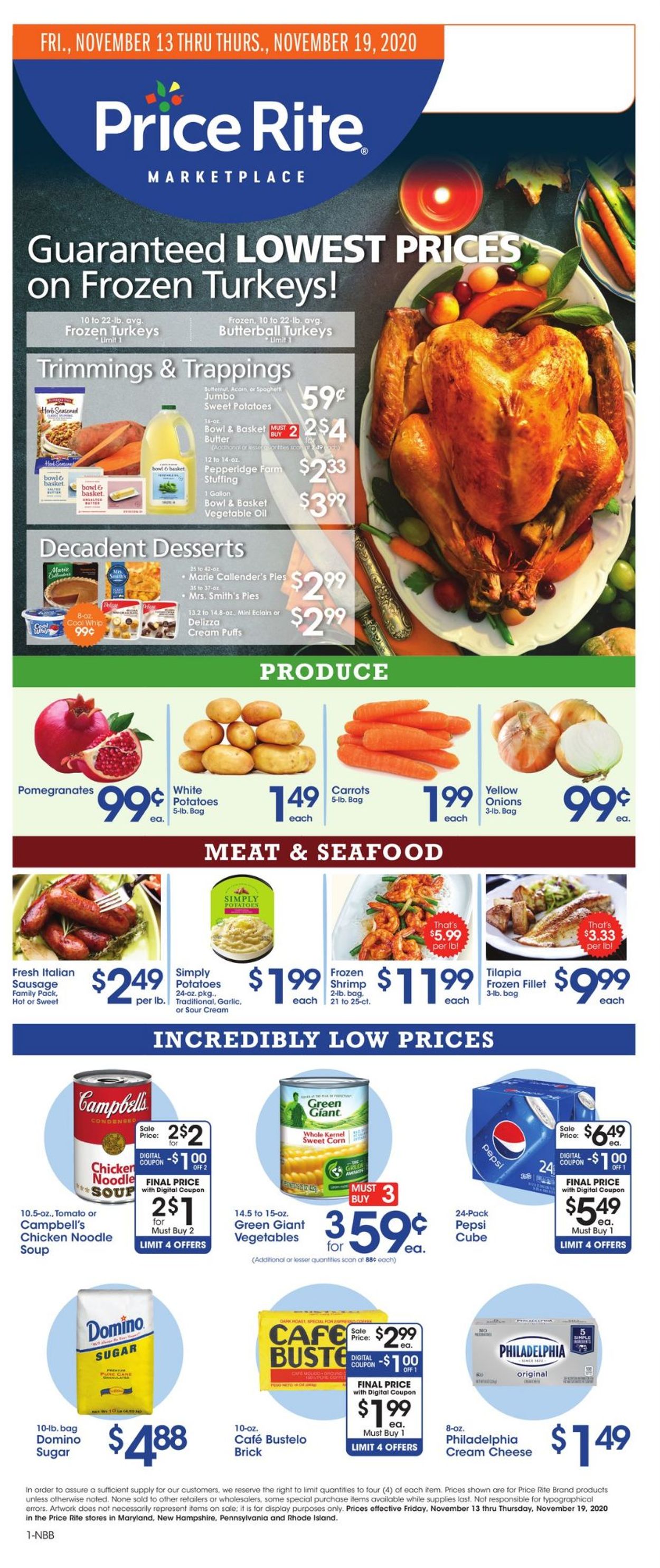 Price Rite Ad from 11/13/2020