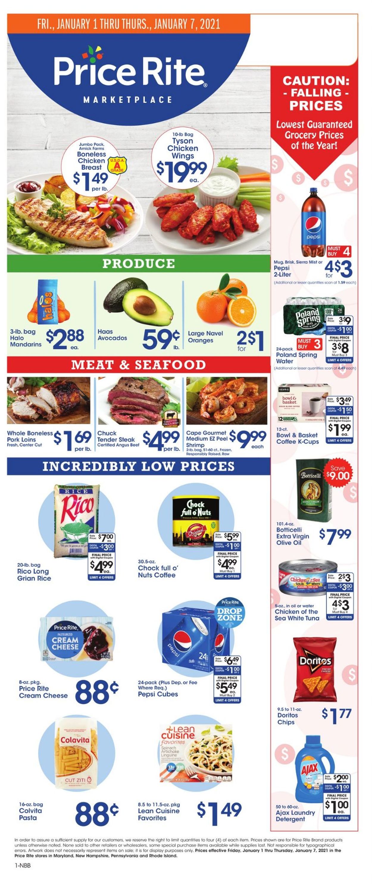 Price Rite Ad from 01/01/2021