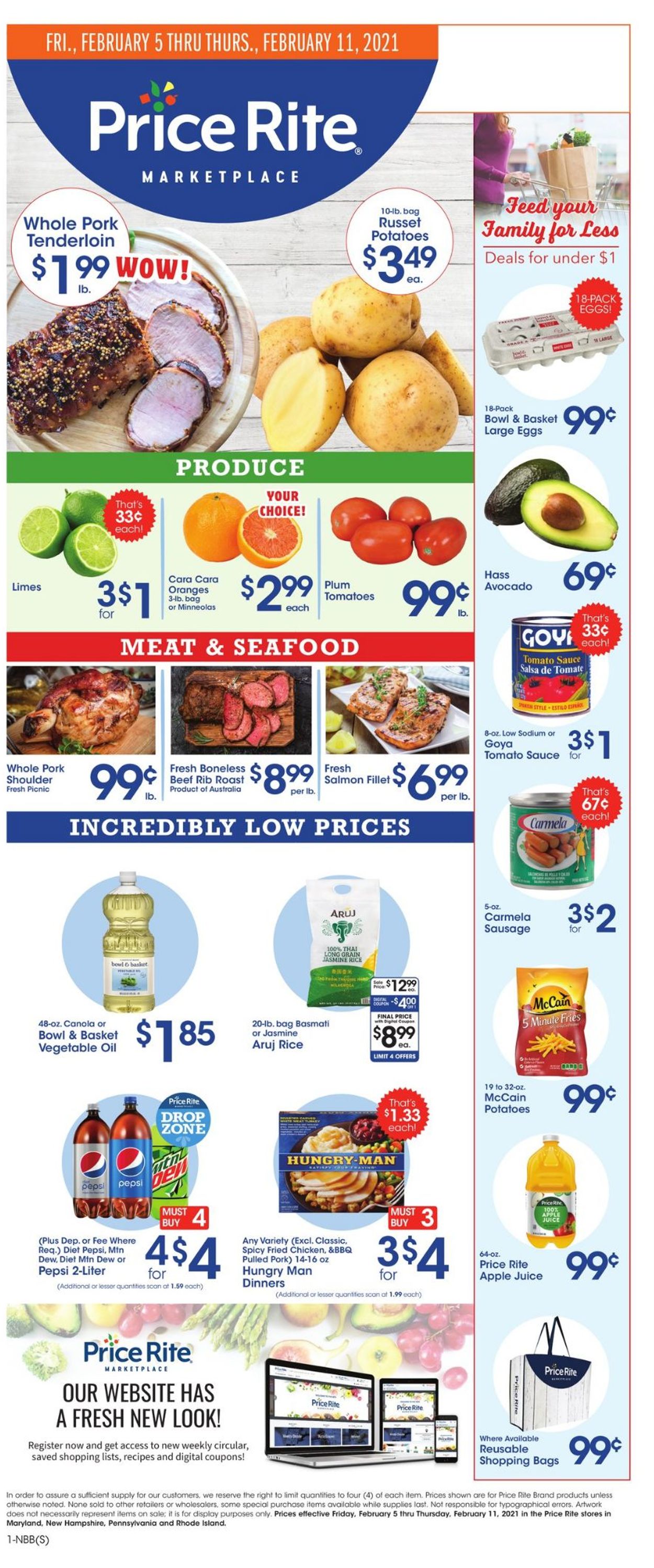 Price Rite Ad from 02/05/2021