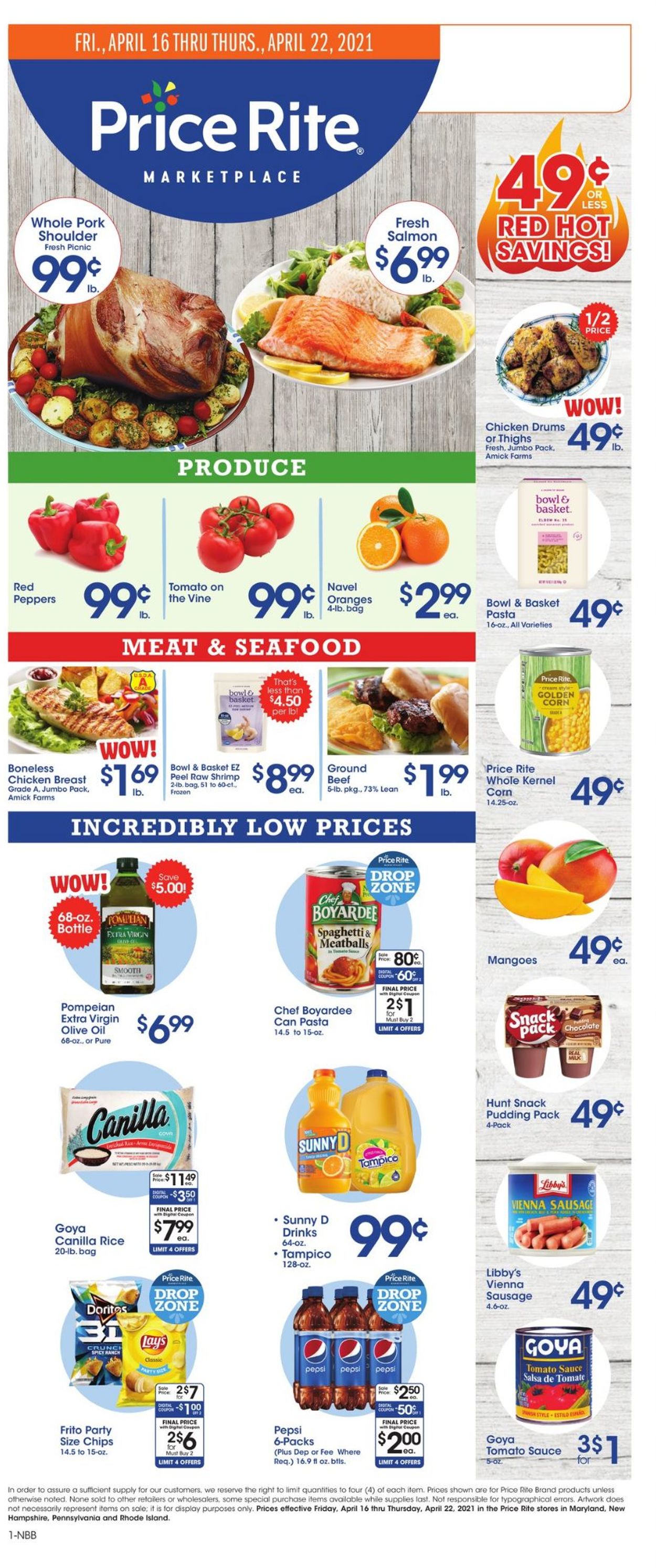 Price Rite Ad from 04/16/2021