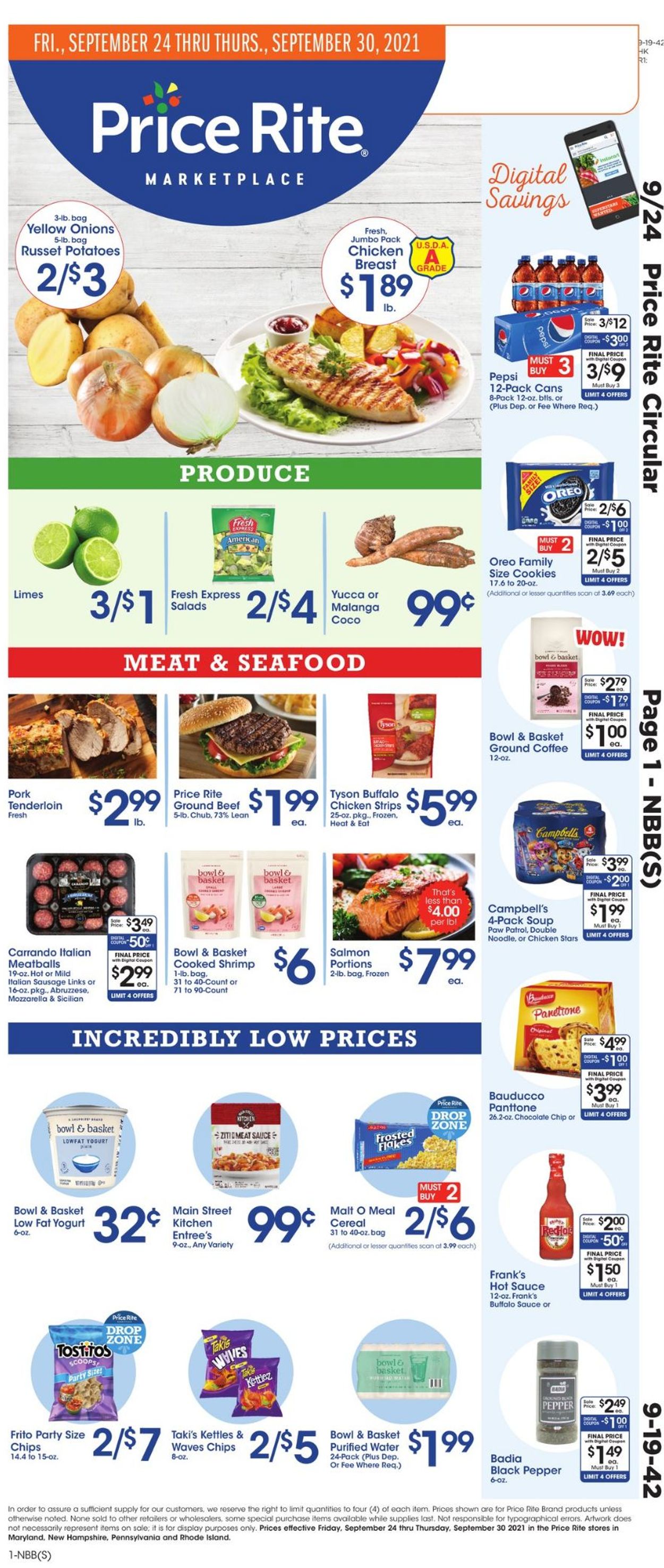 Price Rite Ad from 09/24/2021