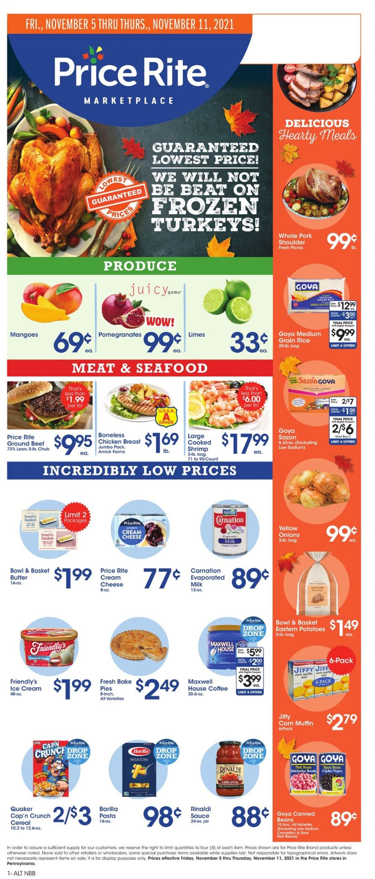 Price Rite Ad from 11/05/2021