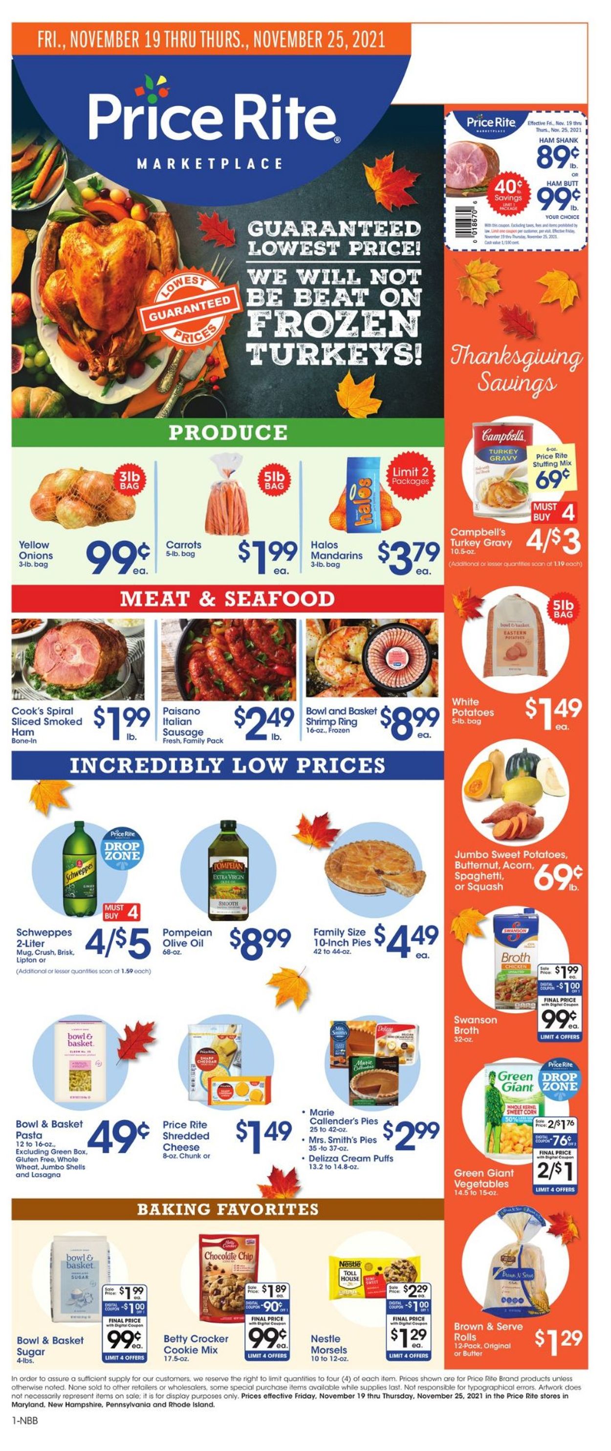 Price Rite Ad from 11/19/2021