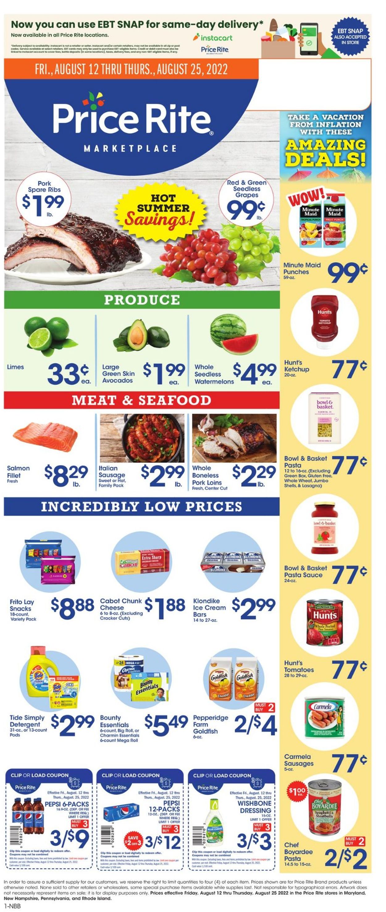 Price Rite Ad from 08/12/2022