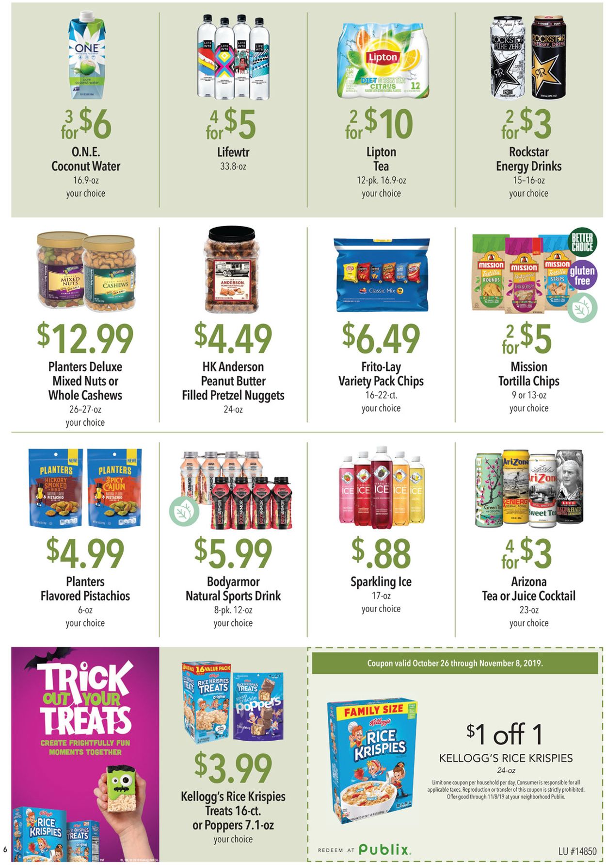 Publix Ad from 10/26/2019
