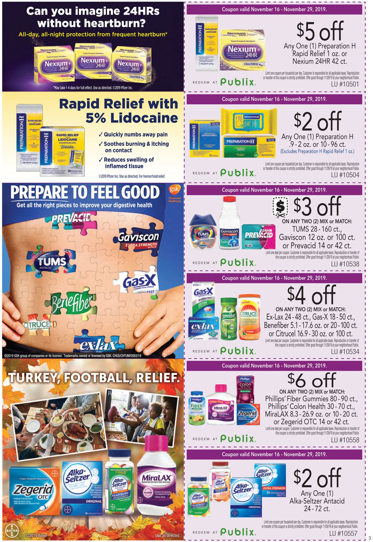 Publix Ad from 11/16/2019