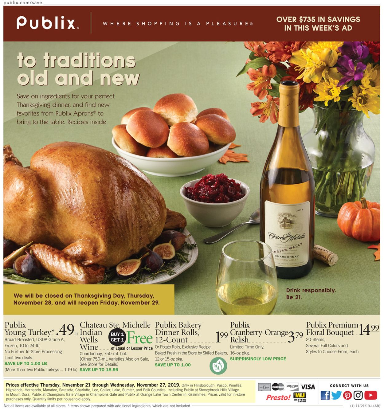 Publix Ad from 11/21/2019