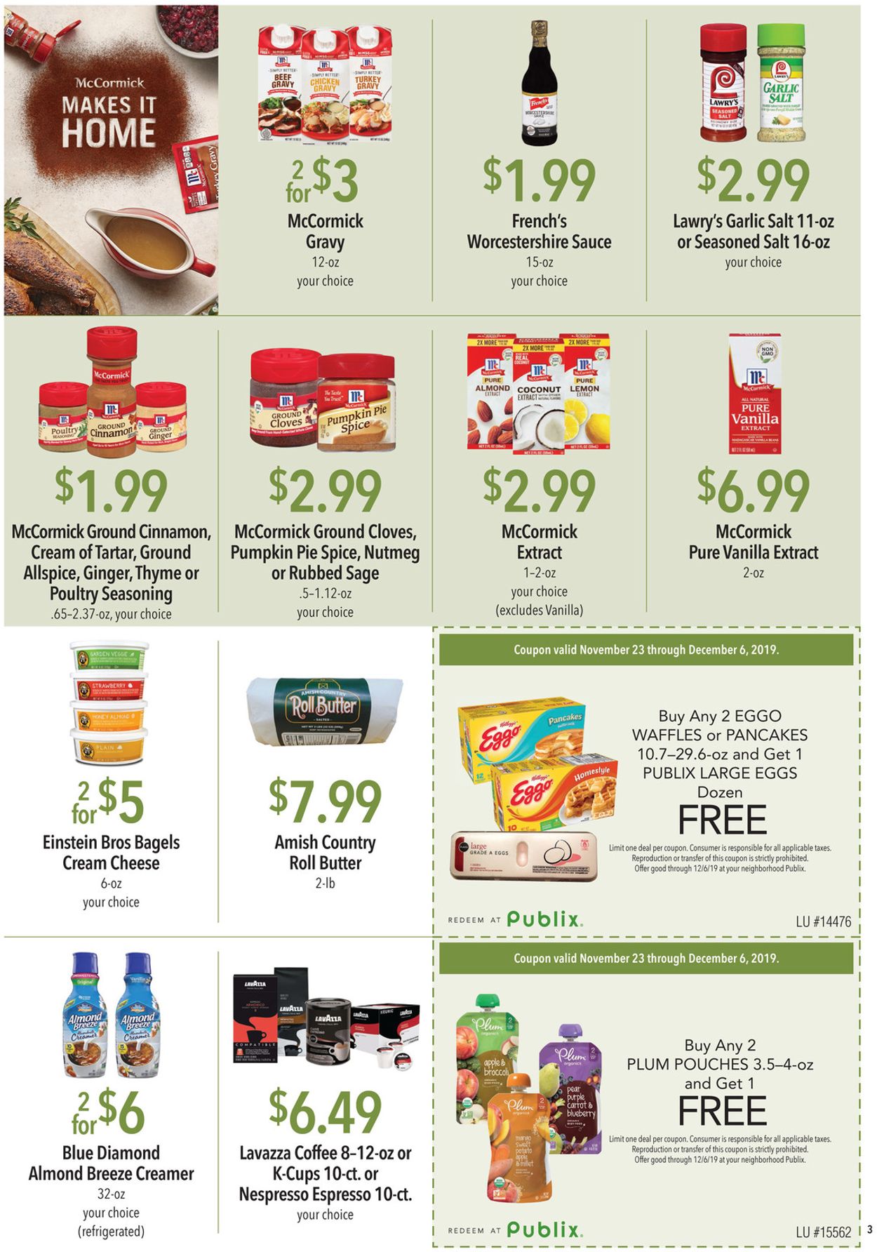 Publix Ad from 11/23/2019