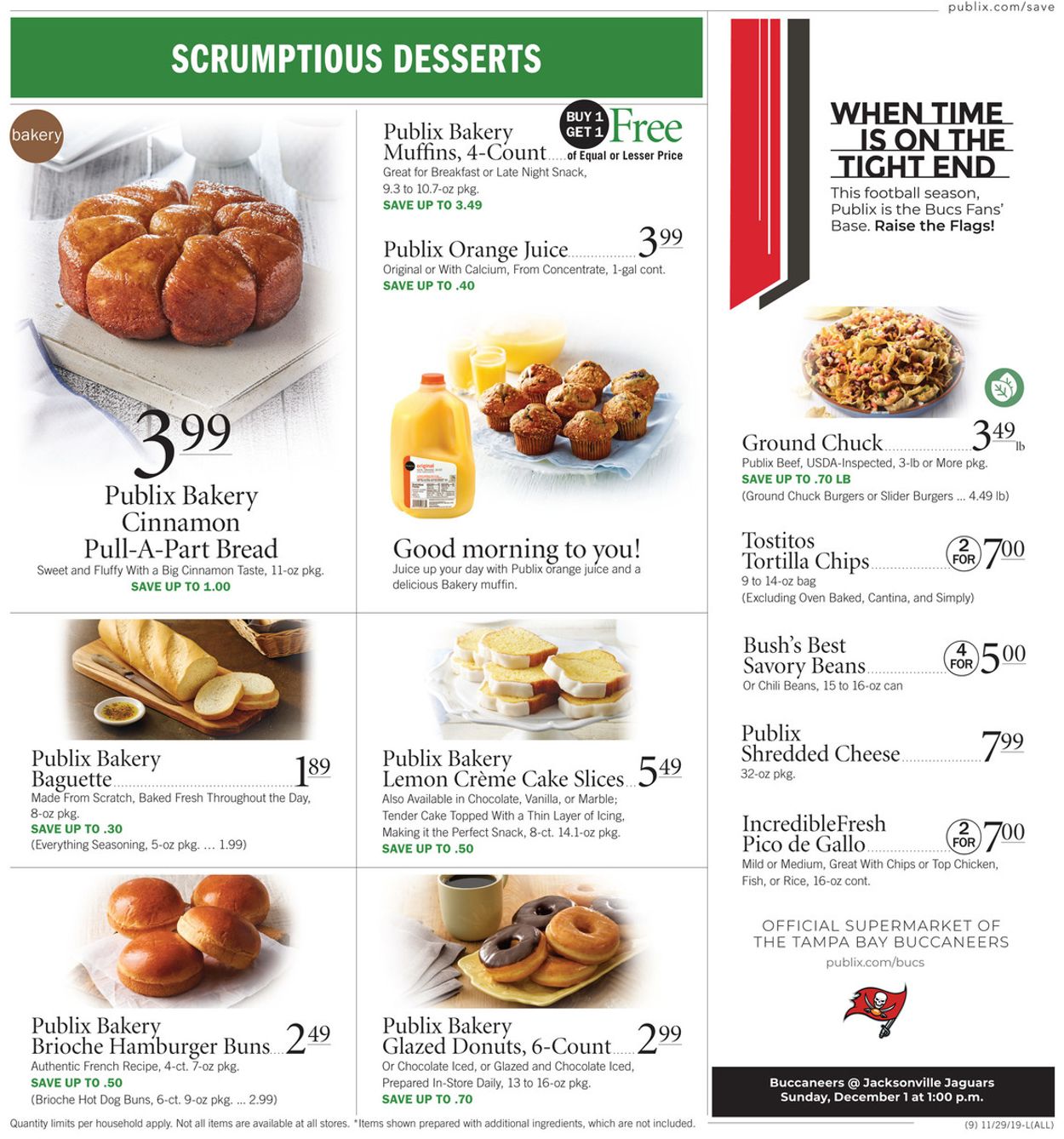 Publix Ad from 11/29/2019