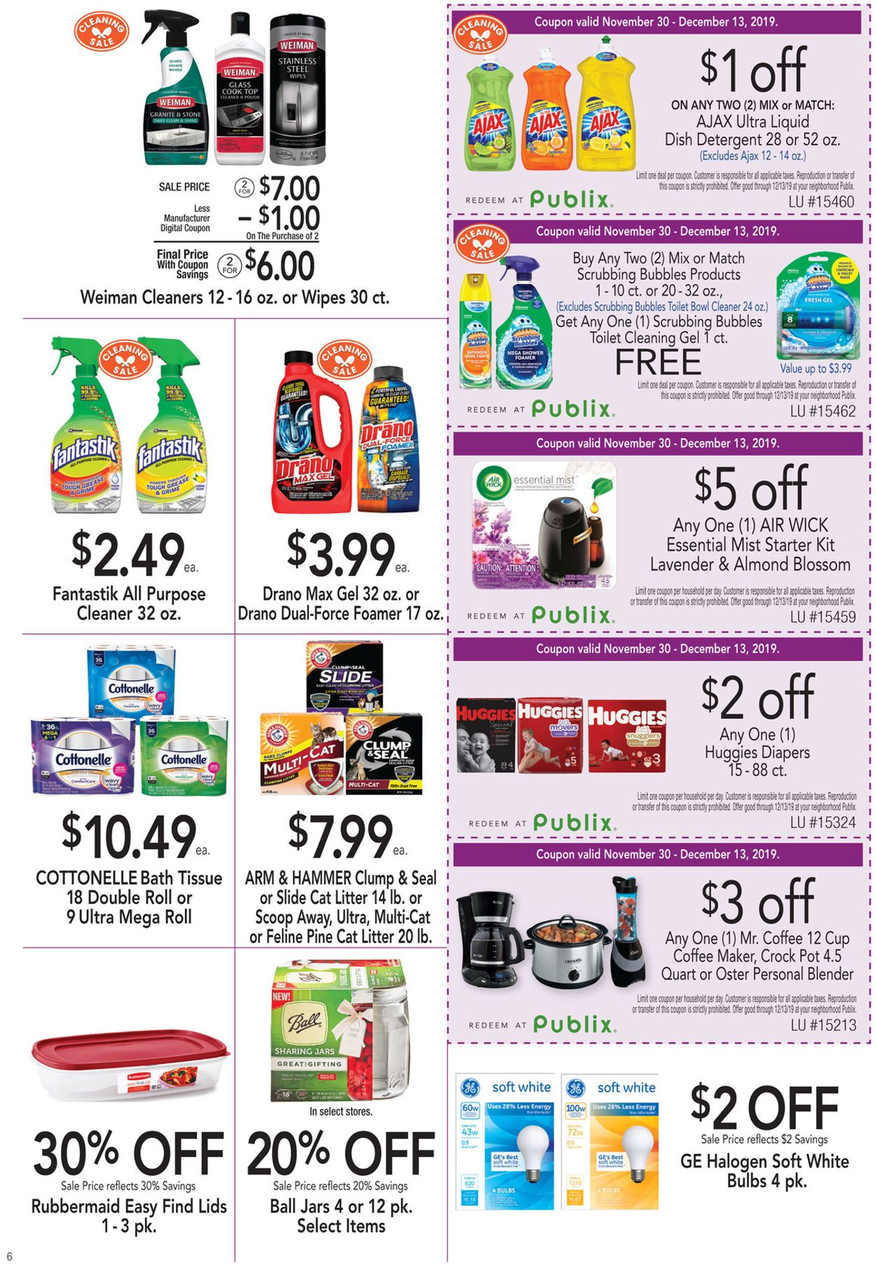 Publix Ad from 11/30/2019