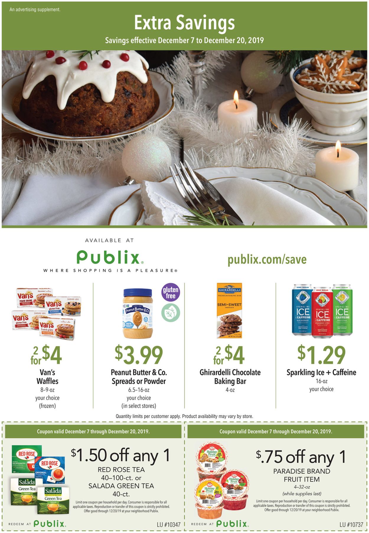 Publix Ad from 12/07/2019