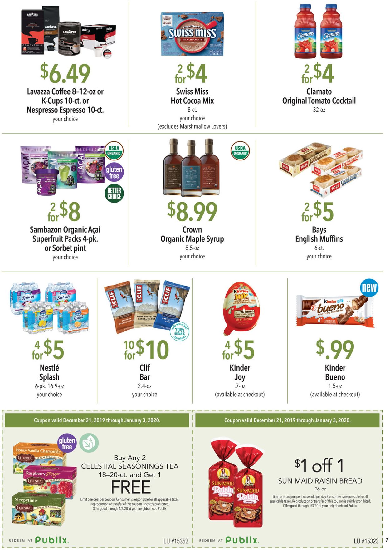 Publix Ad from 12/21/2019