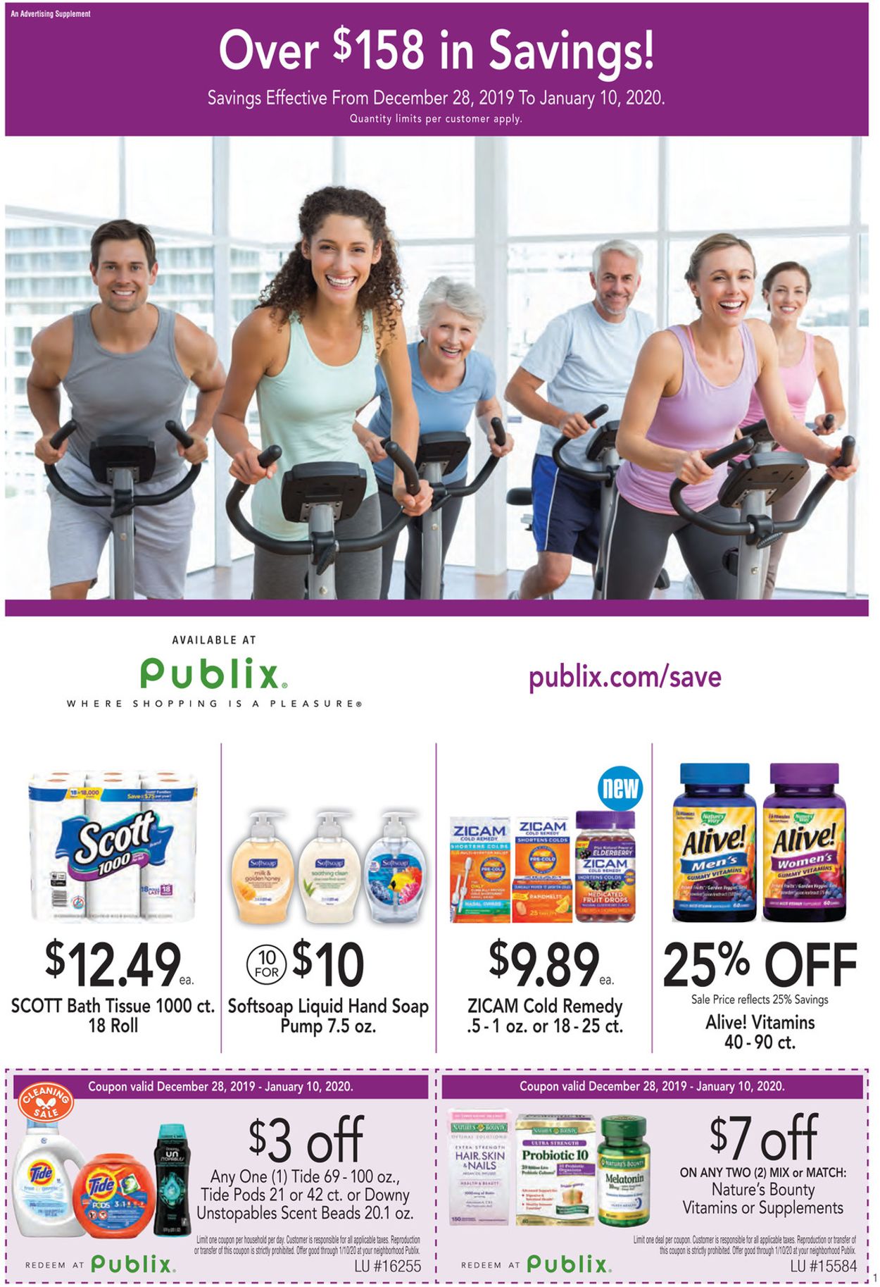 Publix Ad from 12/28/2019