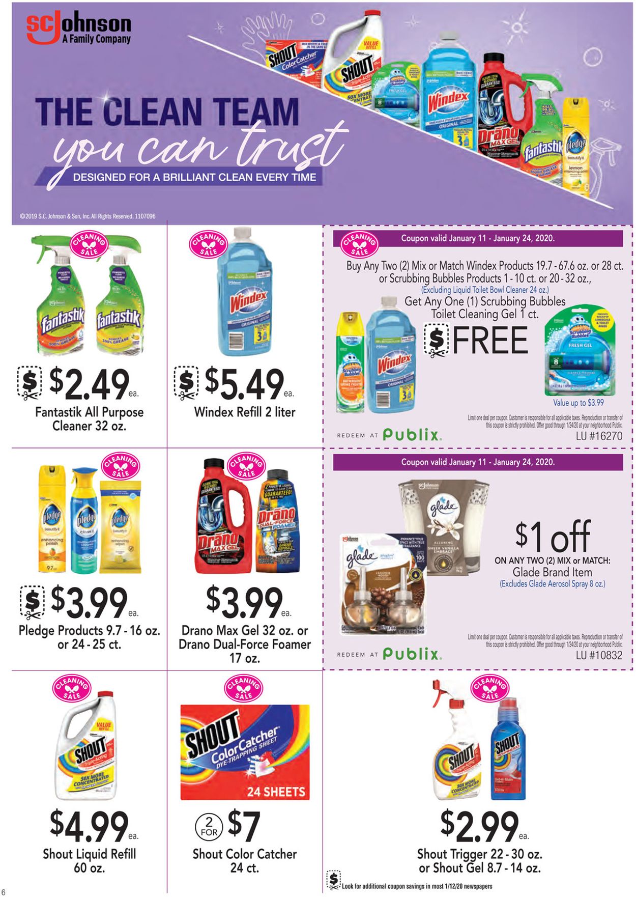 Publix Ad from 01/11/2020