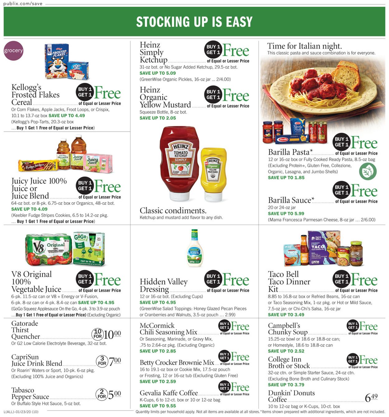 Publix Ad from 01/23/2020