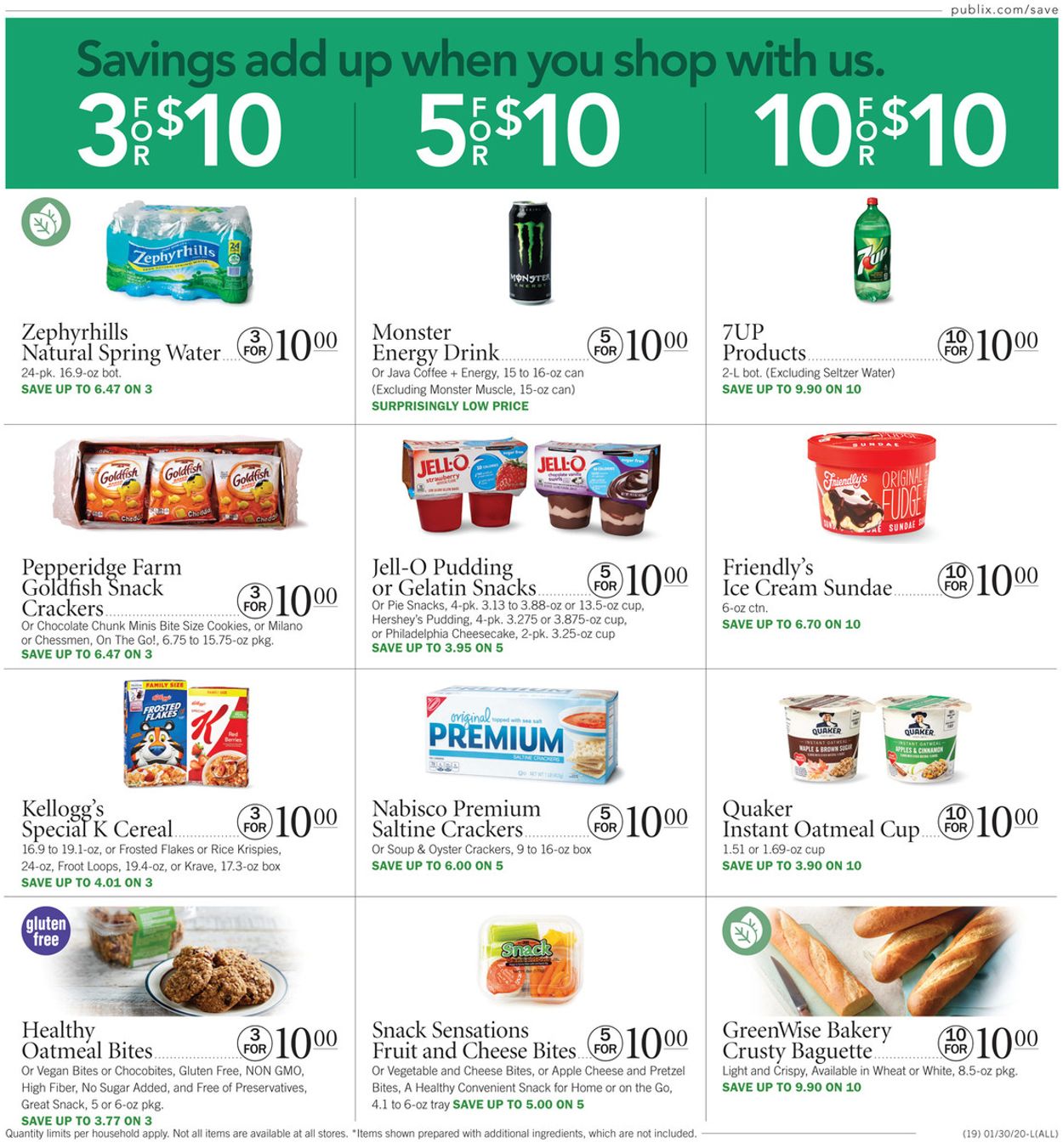 Publix Ad from 01/30/2020