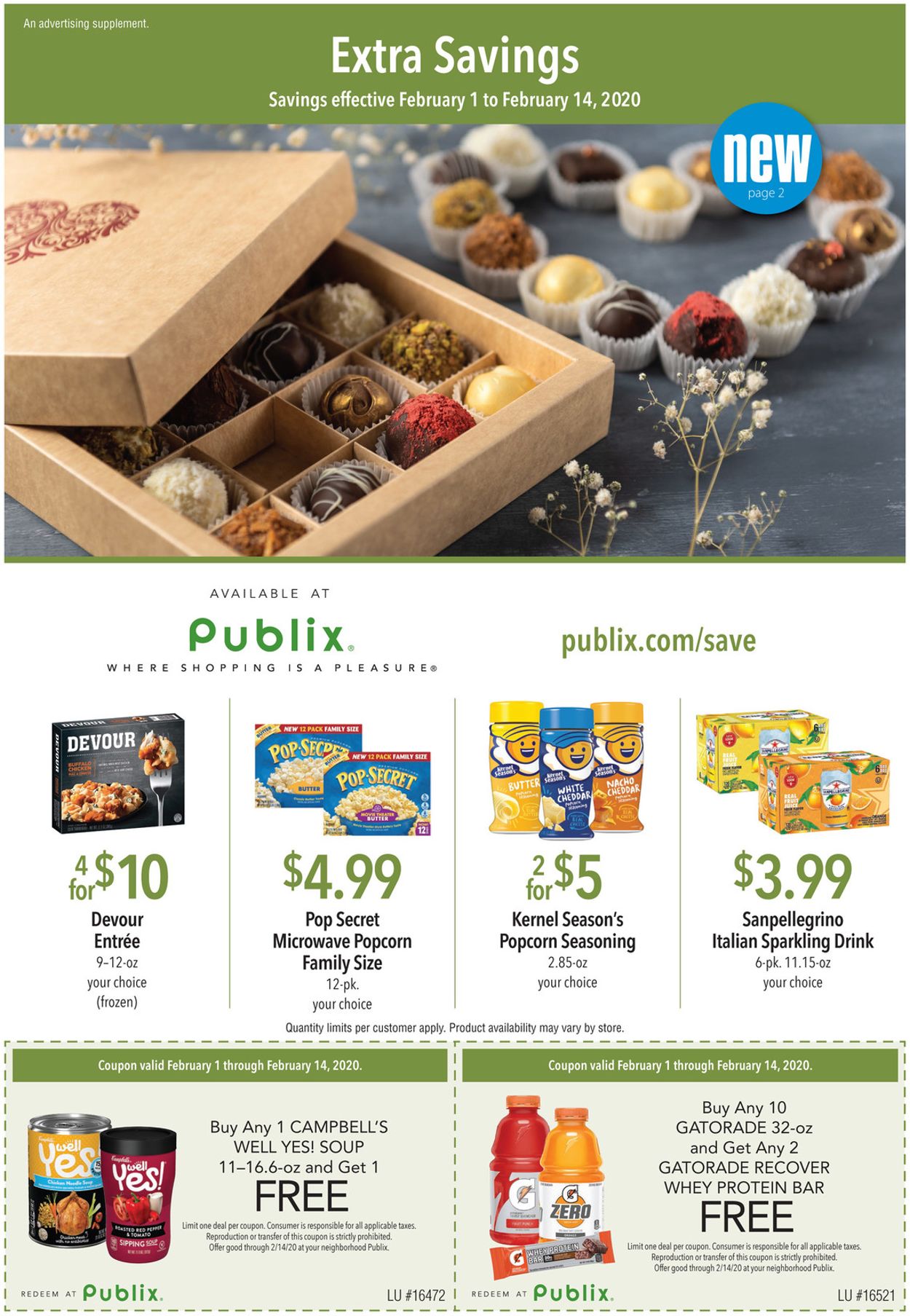 Publix Ad from 02/01/2020