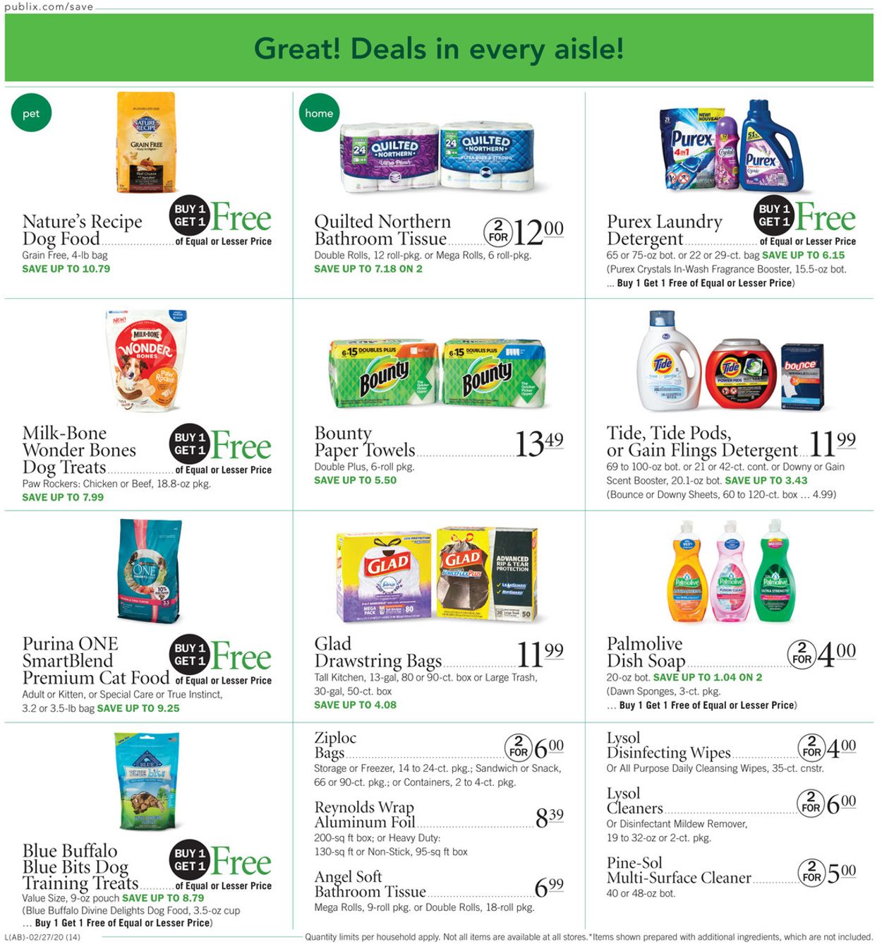 Publix Ad from 02/27/2020