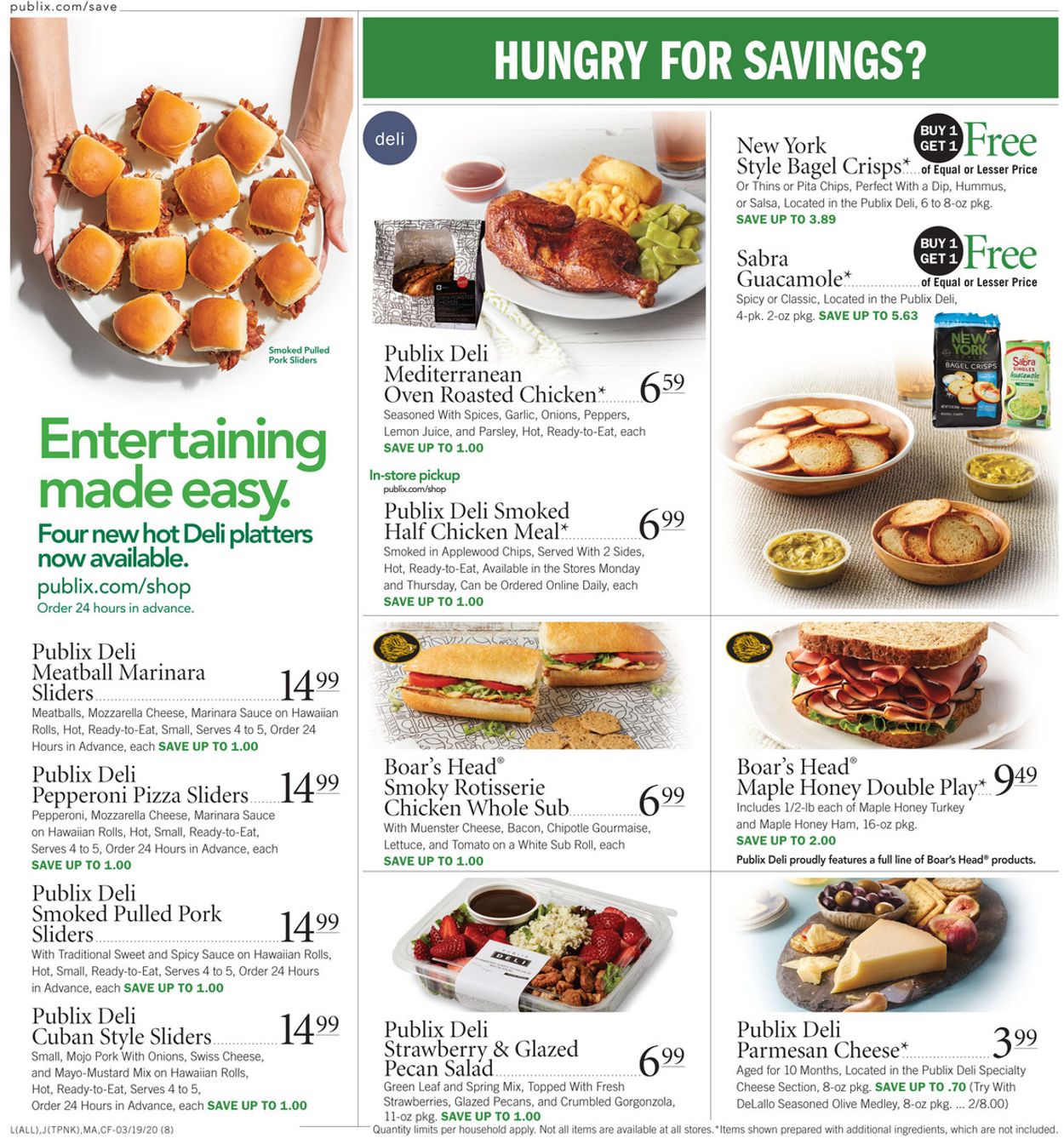 Publix Ad from 03/19/2020
