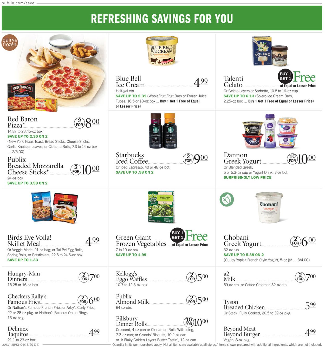 Publix Ad from 04/16/2020