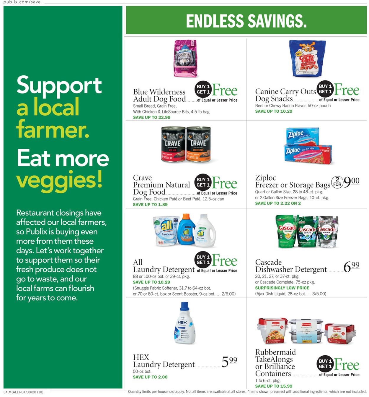Publix Ad from 04/30/2020