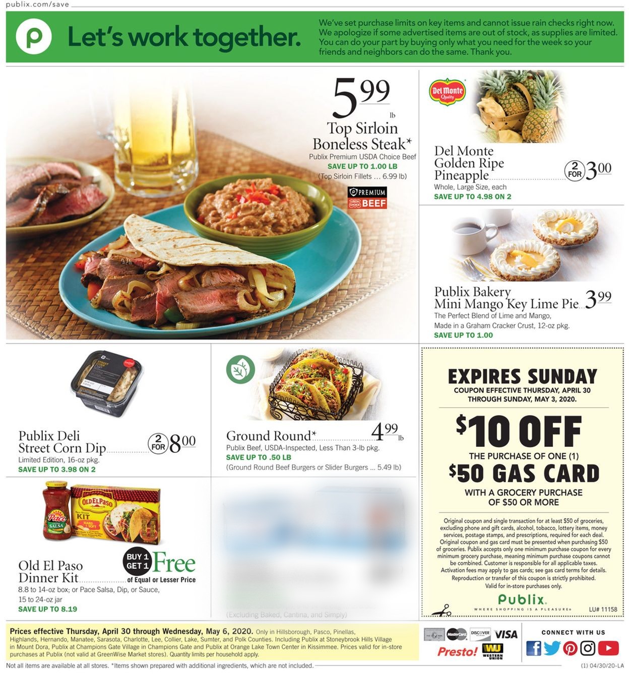 Publix Ad from 04/30/2020