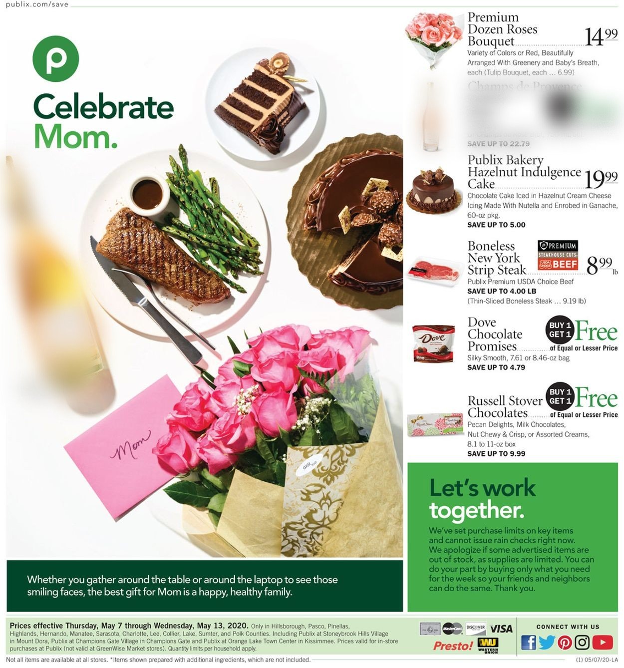 Publix Ad from 05/07/2020