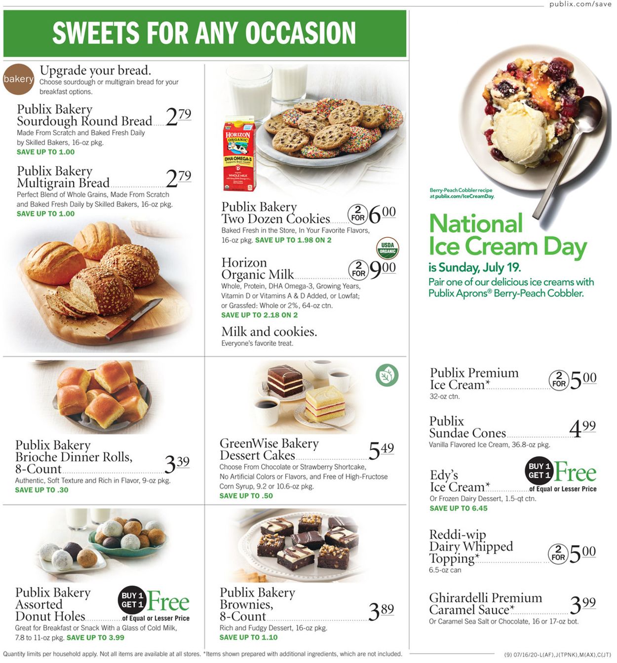 Publix Ad from 07/16/2020