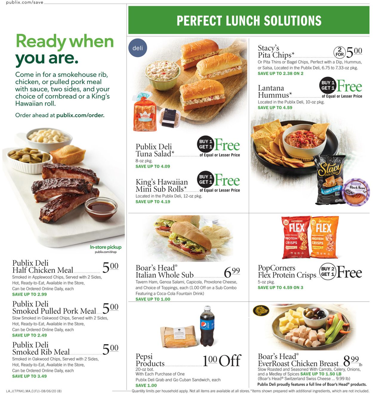 Publix Ad from 08/06/2020