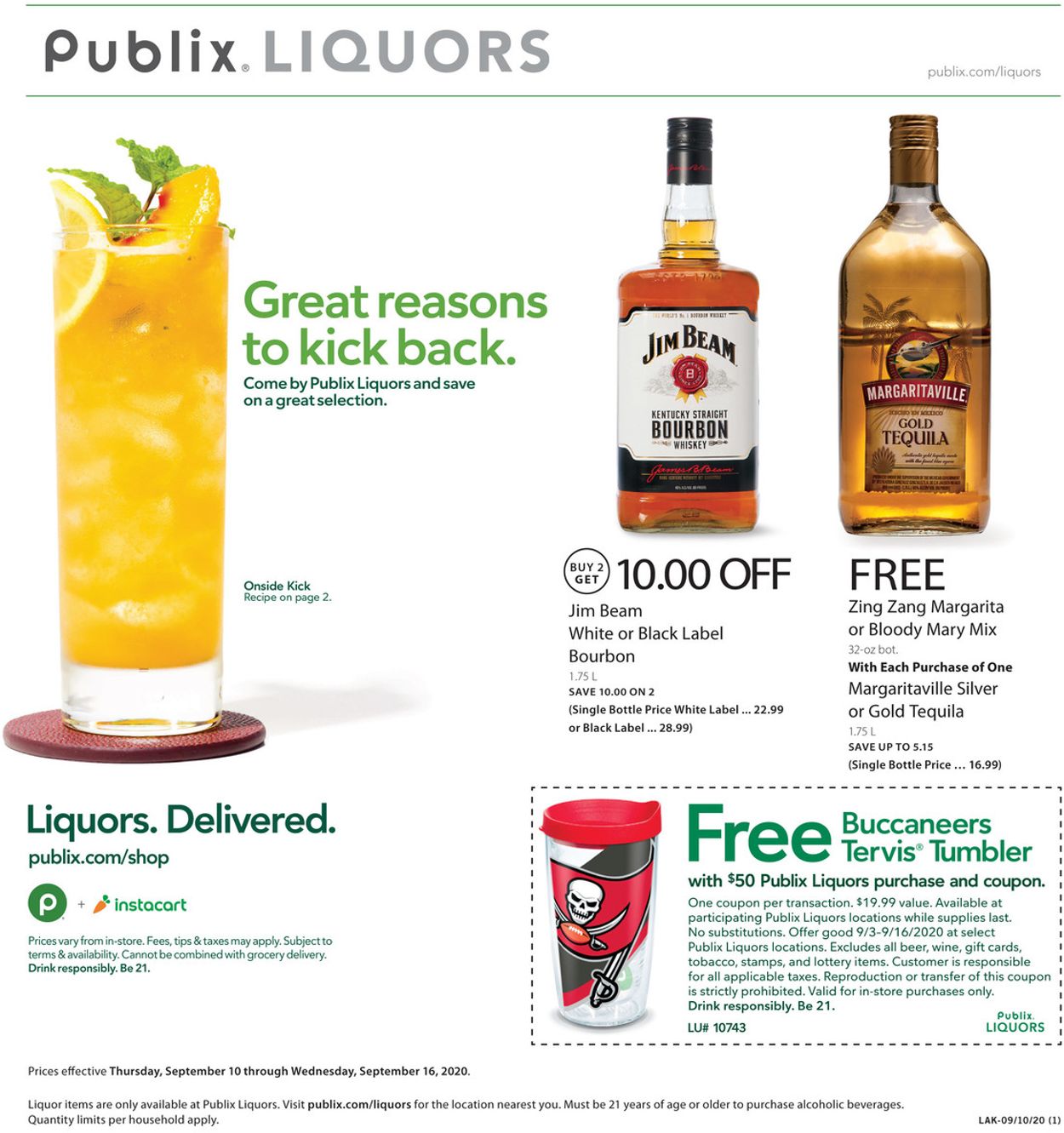 Publix Ad from 09/10/2020