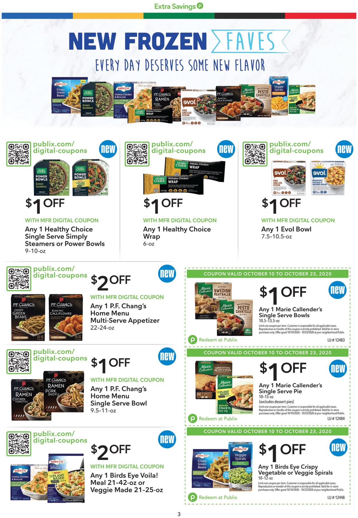 Publix Ad from 10/10/2020