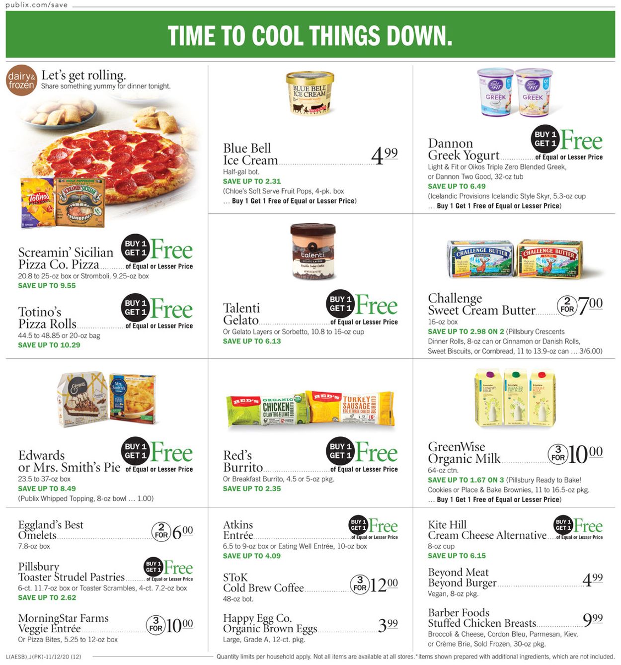 Publix Ad from 11/12/2020