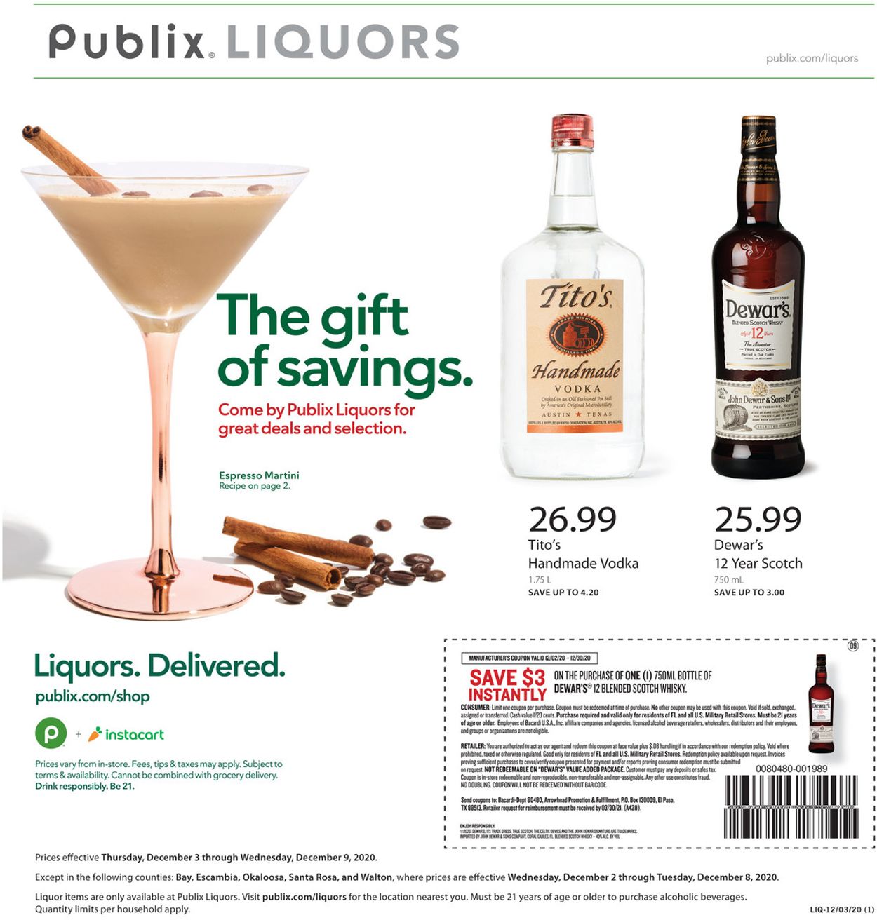 Publix Ad from 12/02/2020
