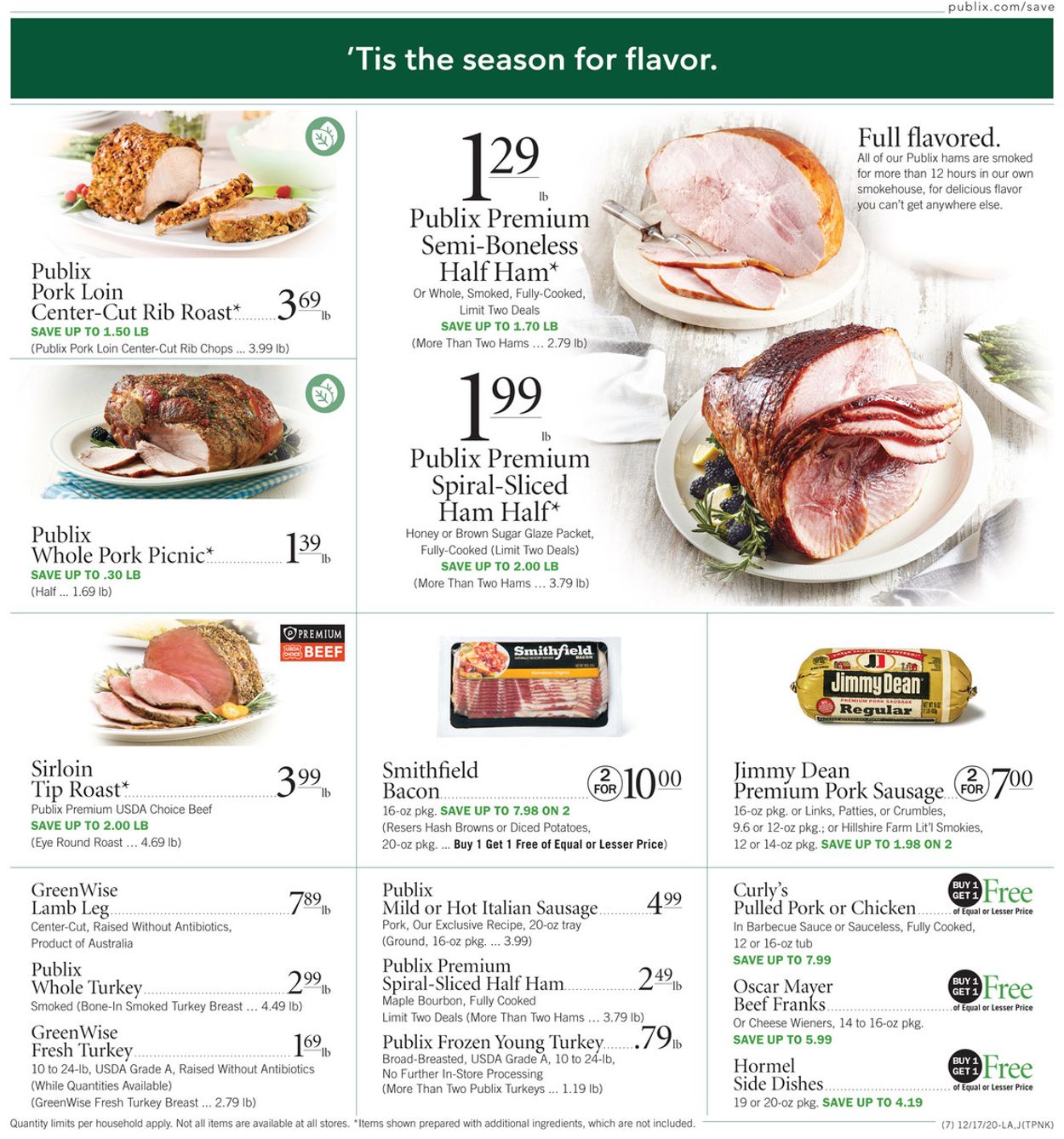 Publix Ad from 12/17/2020