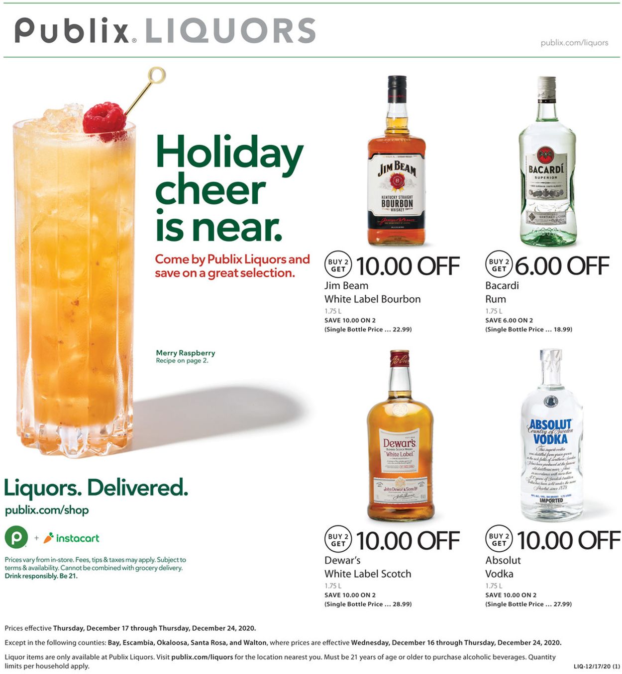 Publix Ad from 12/17/2020