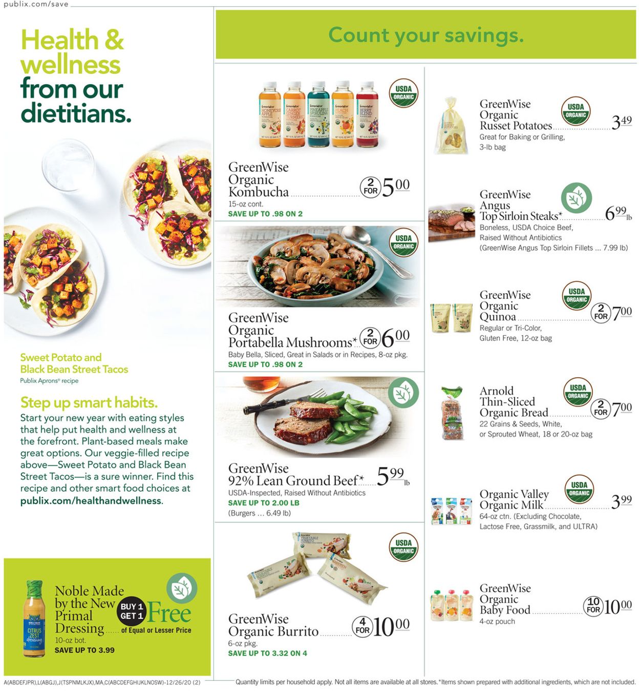 Publix Ad from 12/26/2020
