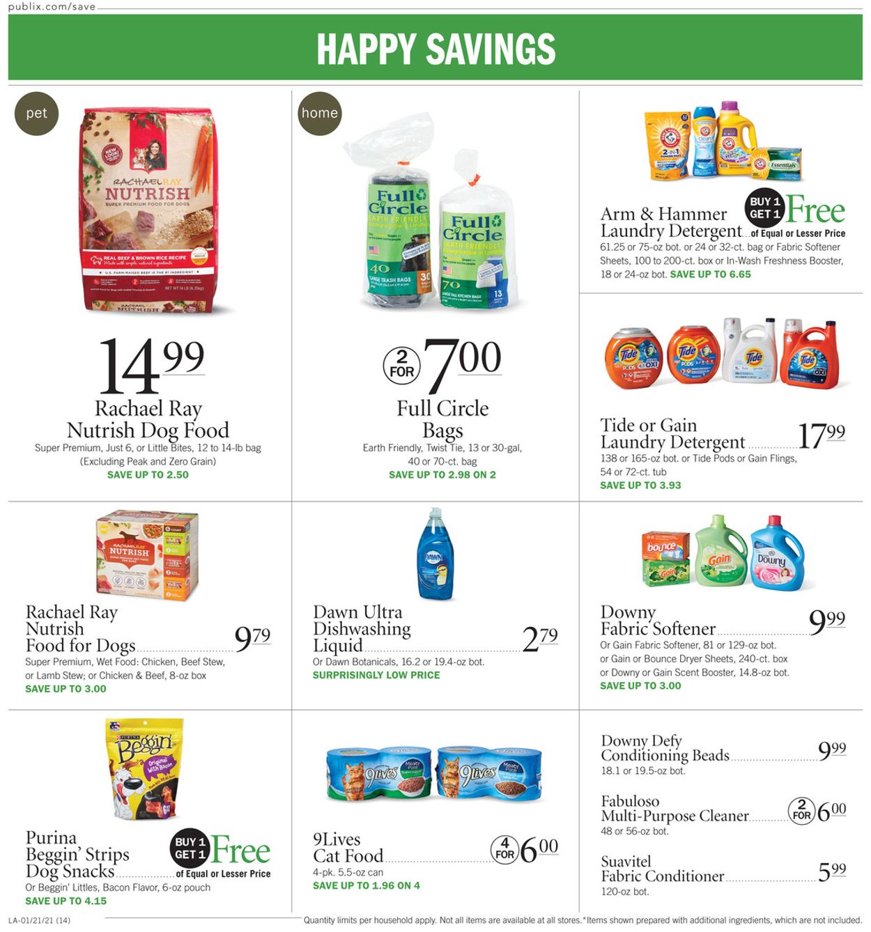 Publix Ad from 01/21/2021
