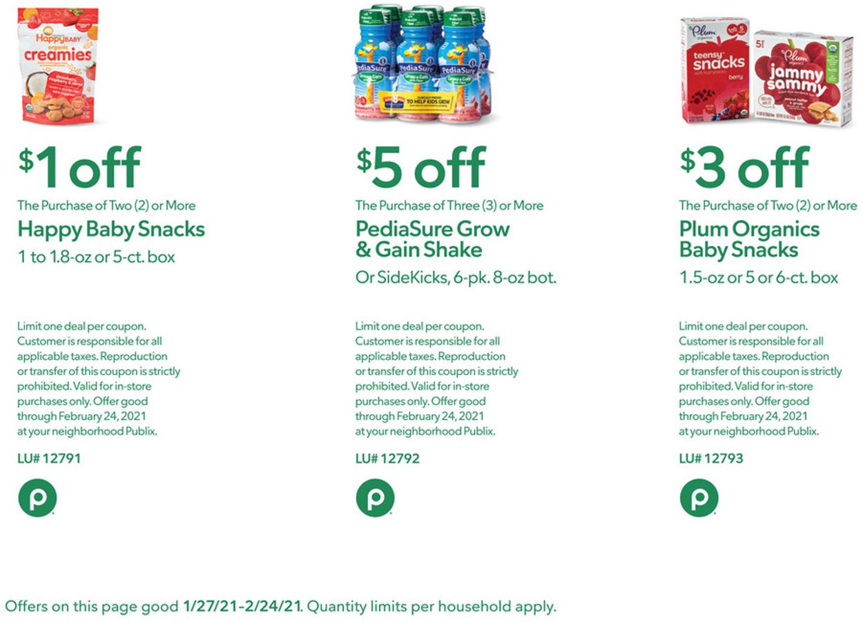 Publix Ad from 01/27/2021