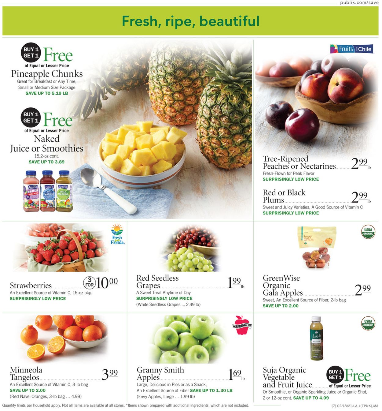 Publix Ad from 02/18/2021