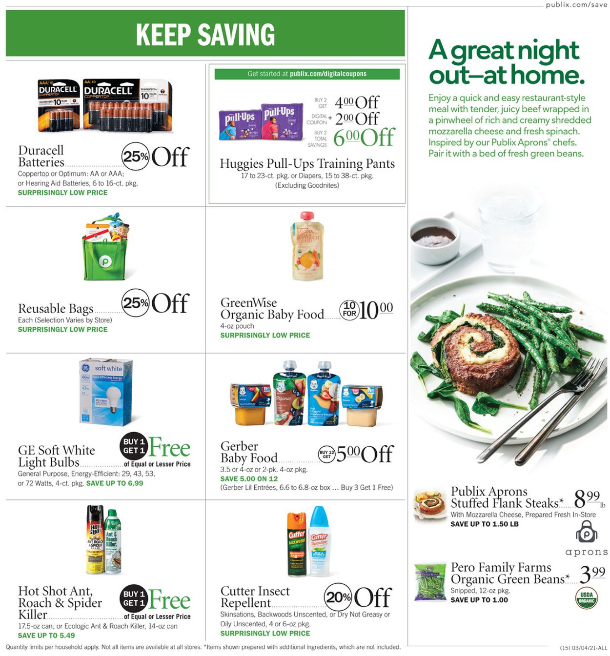 Publix Ad from 03/04/2021