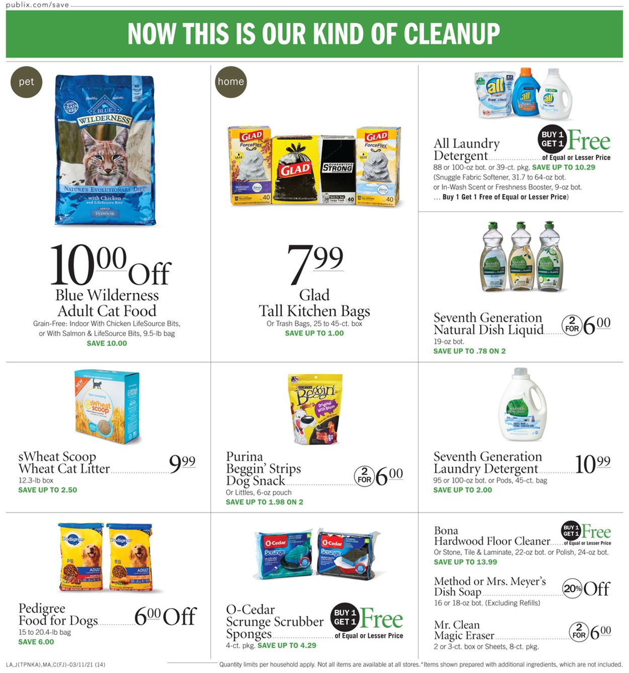 Publix Ad from 03/11/2021