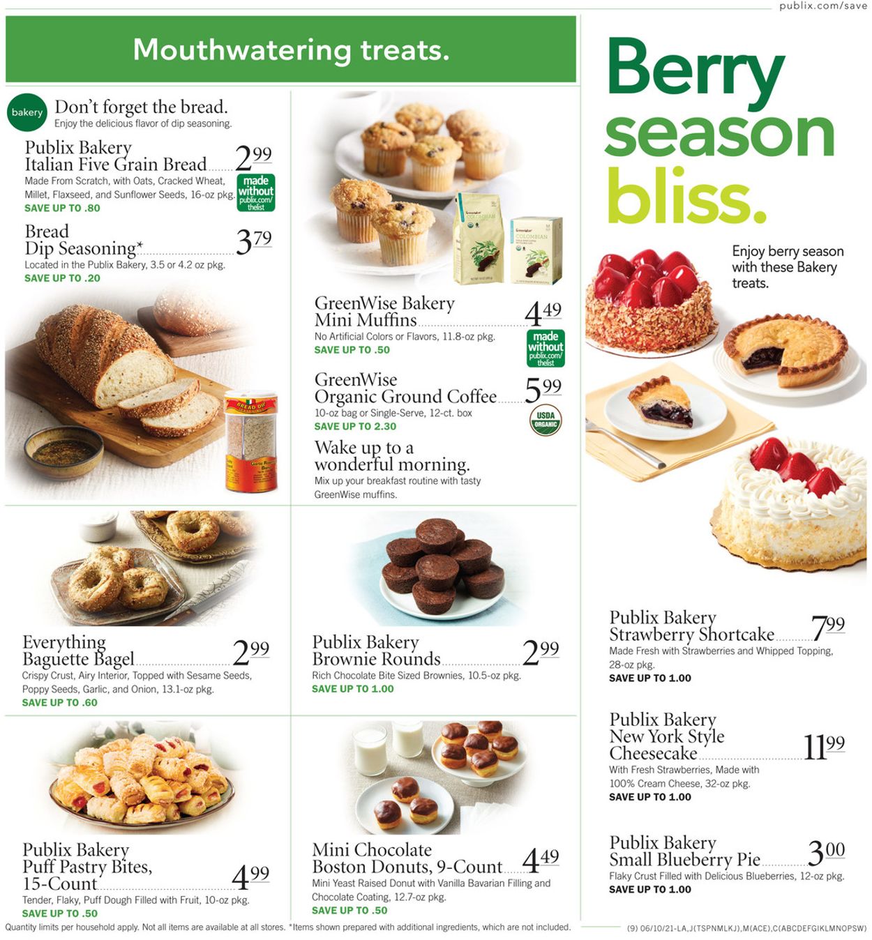 Publix Ad from 06/10/2021