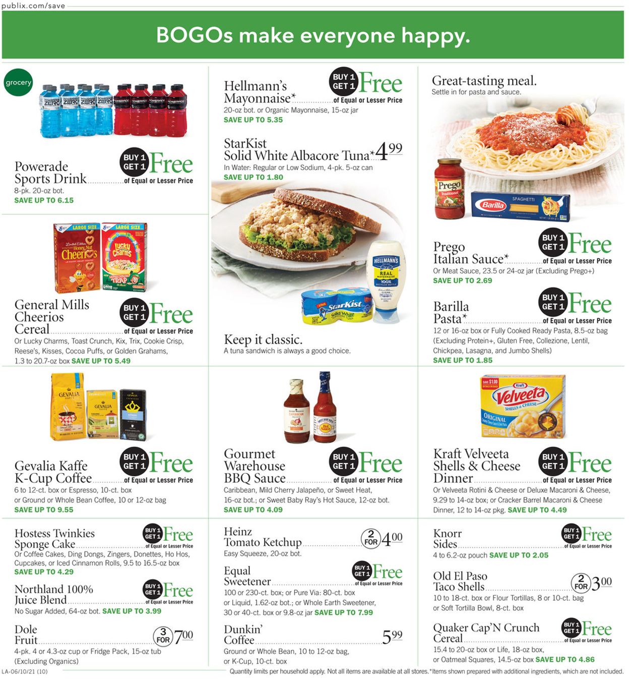 Publix Ad from 06/10/2021