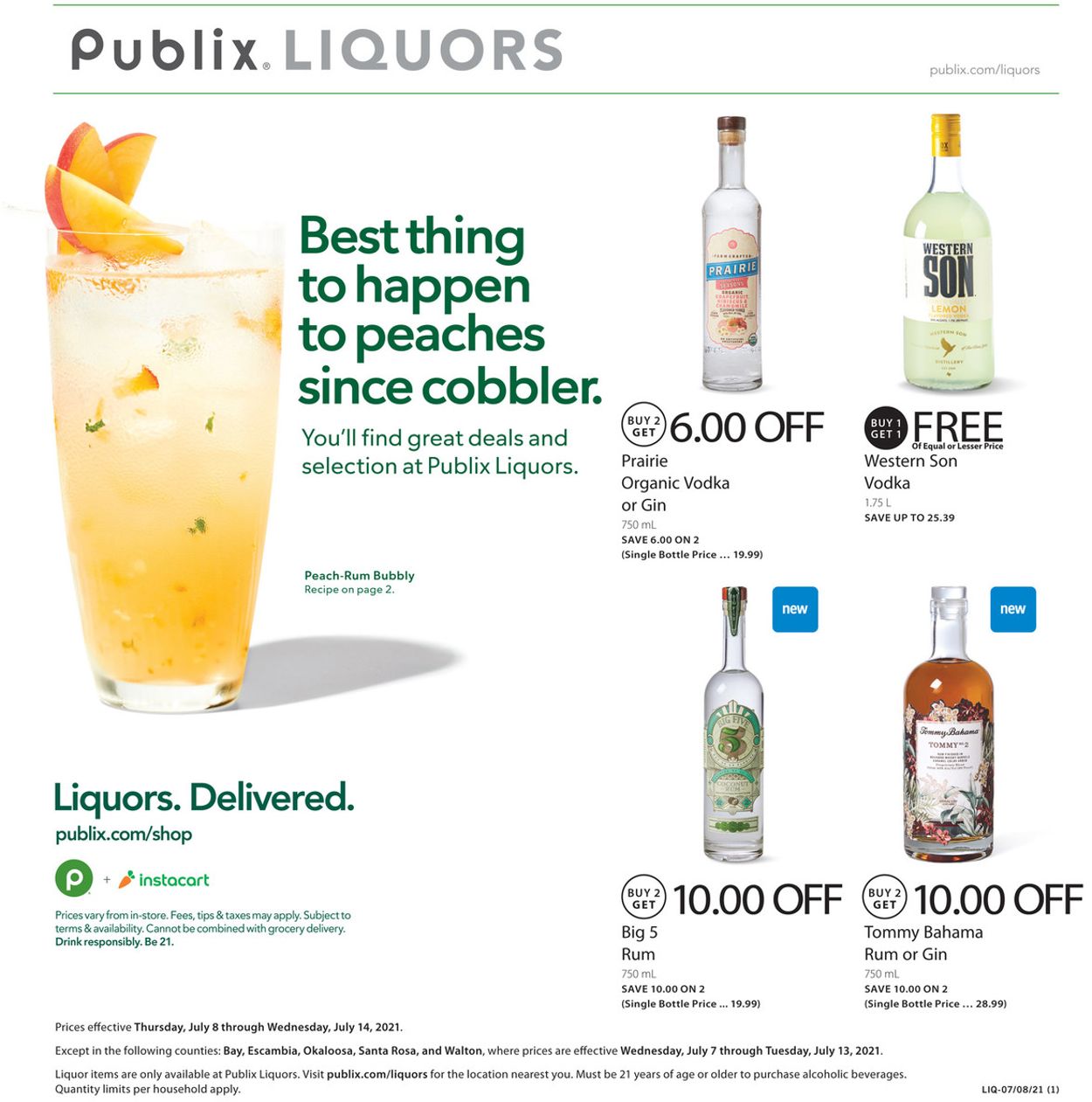 Publix Ad from 07/08/2021