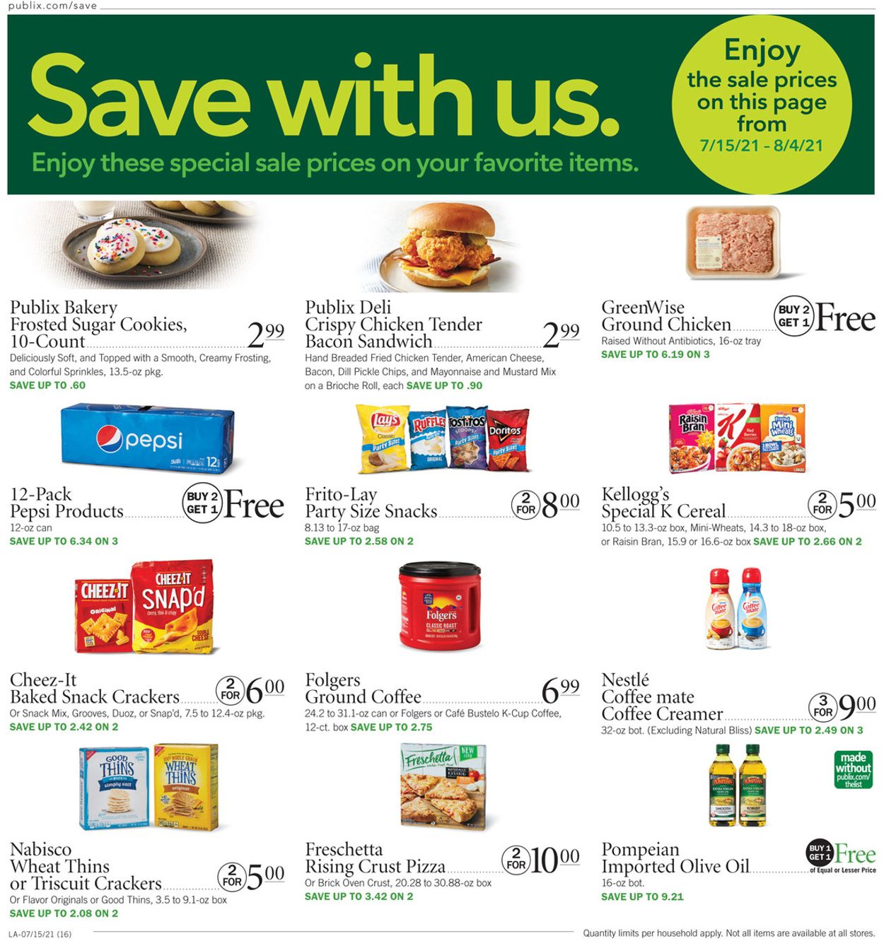 Publix Ad from 07/15/2021