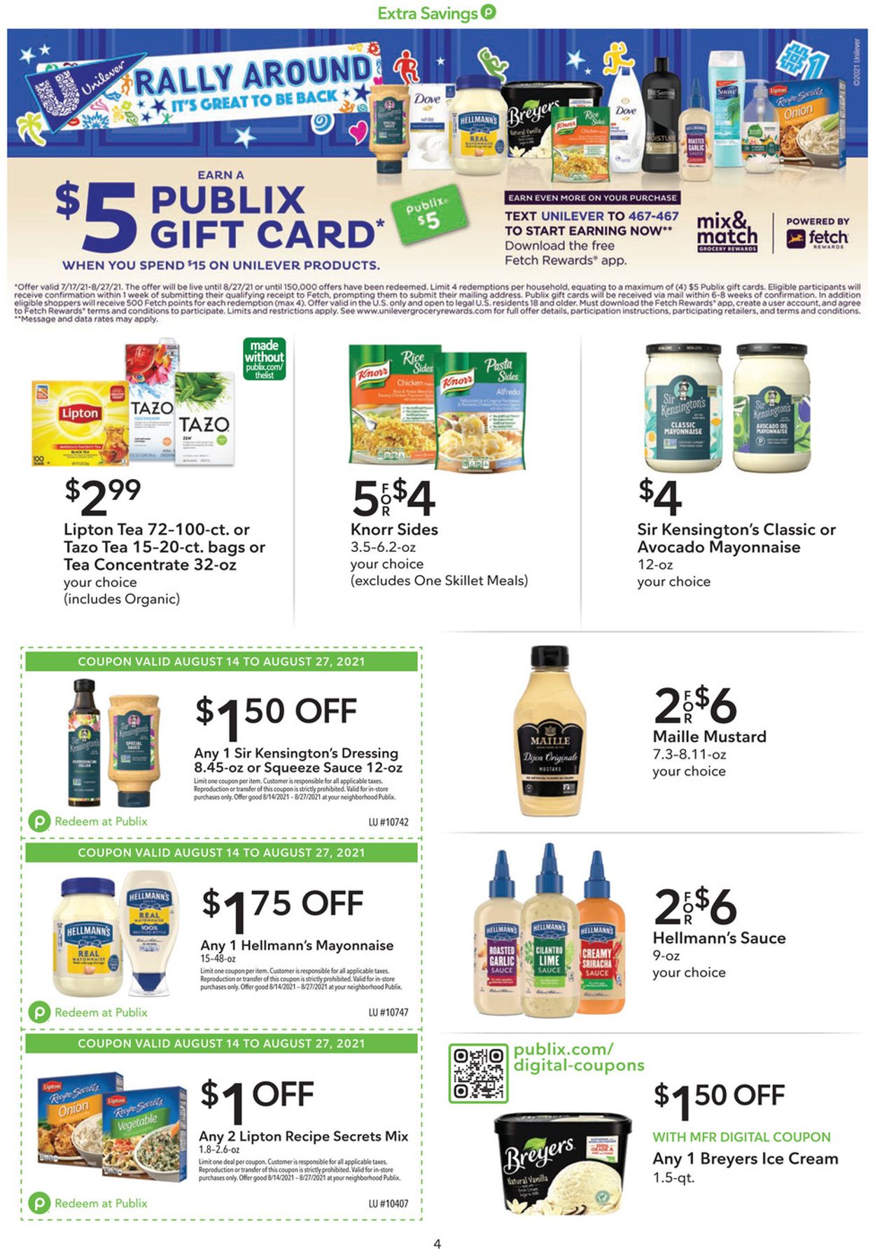 Publix Ad from 08/14/2021
